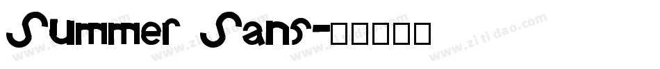 Summer Sans字体转换